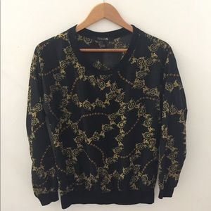 FOREVER21 Baroque Pattern Sweater